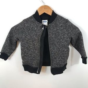 Cozy zip-up sweater jacket